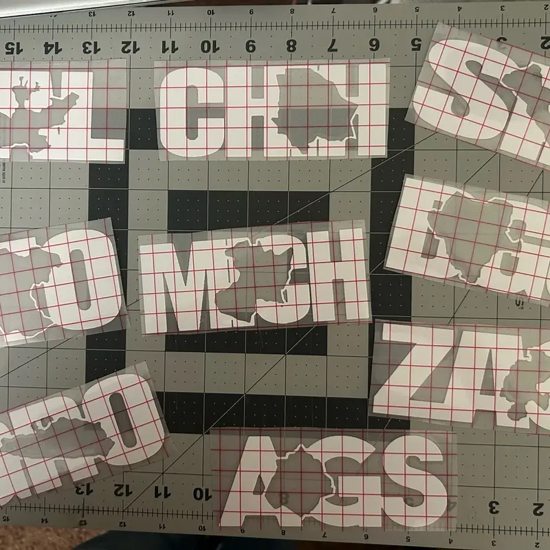 Mexican States Car Decals - Decorative Vinyl Stickers