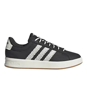 adidas Womens Grand Court 3.0 Lace Up Sneakers Shoes Casual - Black