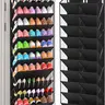 20-30 Pairs Over the Door Shoe Organizer, Clear Pockets Hanging Shoe Storage for Closet, 10-Tier Door Shoes Rack, Handing Shoes Holder Fit All the Family's Sneakers, Boots, Heels, Black