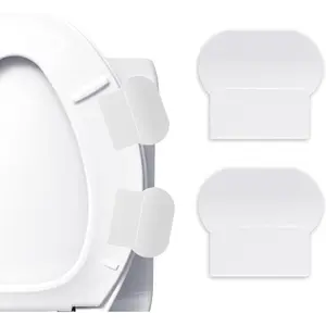 Toilet Seat Lifter,2 Pack Self Adhesive Toilet Cover Lifter Sticky Toilet Lid Raise Lifter Handle Avoid Touching Toilet Lid Handle Toilet Lift Tools Multi-Function Handles for Office, Home, Hotel