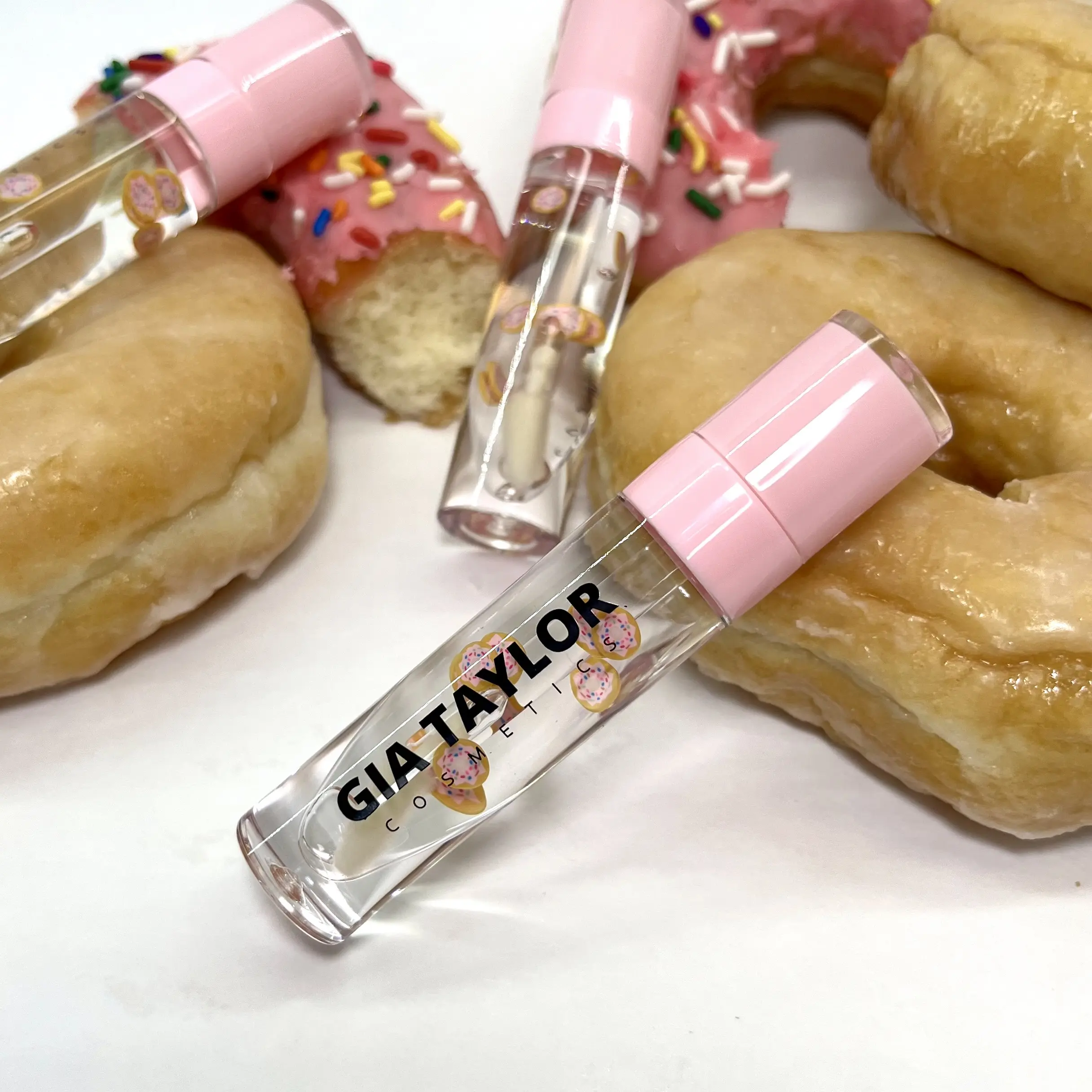 Glazed Donut Lipgloss (Thick Wand)// Sweet Baked Good Bakery // Smooth Hydrating Vegan Cruelty Free Moisturizing Non Sticky