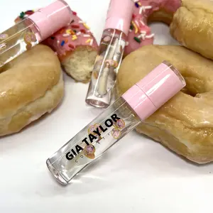 Glazed Donut Lipgloss (Thick Wand)// Sweet Baked Good Lipgloss Bakery Lipgloss // Smooth Hydrating Vegan Cruelty Free Moisturizing Lipgloss Non Sticky