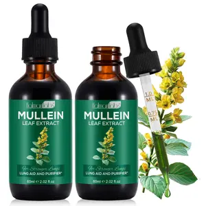 Organic Mullein Drops by Hatmanlabs - Concentrated Mullein Leaf Liquid Extract - Non-GMO Herbal Supplement for Natural Inner Balance