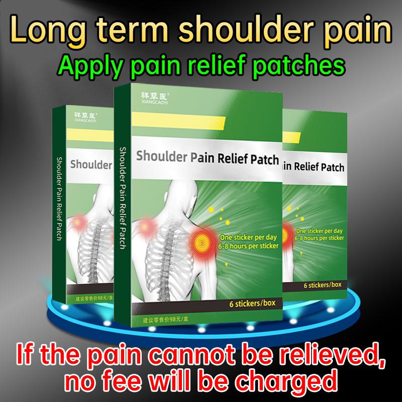 Frozen Shoulder Relief Patch, 6 Patches per Box - For Manual Laborers & Long-Term Computer Users, Relieves Shoulder Pain, Arm Stiffness, Clicking, Numbness & Cervical Spondylosis