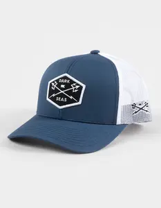 DARK SEAS  Mens Progress Trucker Hat, Blue Combo