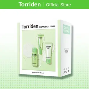 [Torriden Official] BALANCEFUL Cica Trial Kit | Starter Set for Daily Soothing Care woth 5D Cica - 4 Step Regimen with Cleansing Gel, Toner Pad, Serum, and Cream