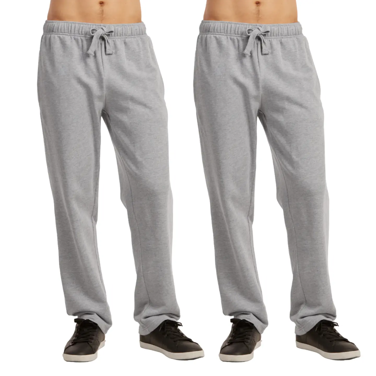 2 Pack Men's Sweatpants Cotton with Drawstring and Pockets S-3XL Casual Trousers Lounge Pants Outfits Menswear Bottoms Plain Menswear Spring Fall