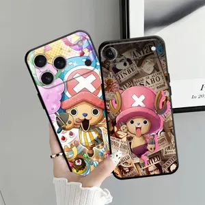 Anime One-PieceS Cool 2D Zoro Ocean Case for iPhone 17 16 15 14 13 12 11 Pro Max Plus Black Soft Phone Cover girly