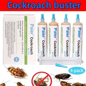 4 PACK Roach killer indoor infestation,Roach Repellent, Roach Killer,Roach Bait Station, Roach Killer Gel forAmerican, German and Other Major Cockroach Species