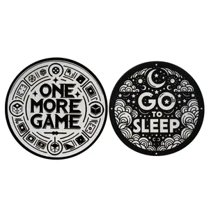 Gamer Decision Maker Coin, One More Game vs.Go to Sleep Metal Coin for Gamers, Coin Collector