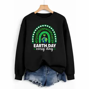 Eco-Friendly Rainbow Earth Day Sweatshirts – Perfect Gift for Nature Lovers