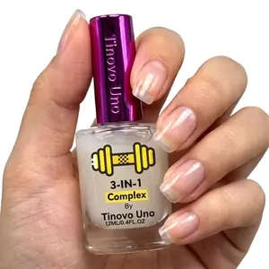 Tinovo Uno Quick-Dry Nail Strengthener, suitable for manicures, pedicures, and foot care—adds shine and gloss while strengthening thin or brittle nails.