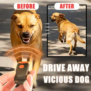 Professional Ultrasonic Dog Deterrent Device, One-Touch Start, Large & Small Dogs, Powerful Bark Control, Outdoor Safety Tool