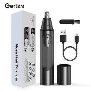 Rechargeable Nose Hair Trimmer & Ear Hair Clipper, USB Rechargeable Personal Grooming Tool, Travel-Friendly Design Black Gift for Men