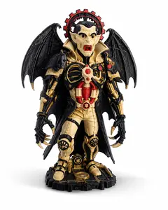 Steampunk Dracula Fan Art 3D Printed Sculpture 7 Inches Unique Design High Detail Display Ready Collectible