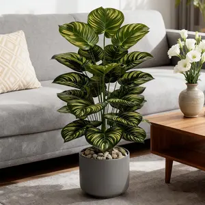 Large Artificial Dragon Blood Tree, 109cm Realistic Plant, Indoor Faux Plant, Lifelike Fake Plant, No Maintenance, Indoor/outdoor Decor, Wedding, Christmas, Halloween, Home Decoration