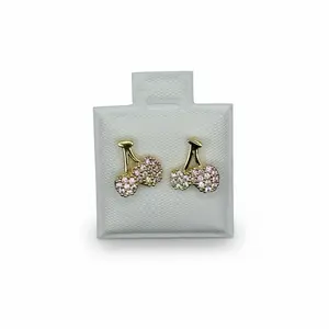 Cherry stud earrings