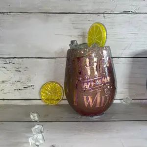 They Whine I wine Glow in the dark tumbler