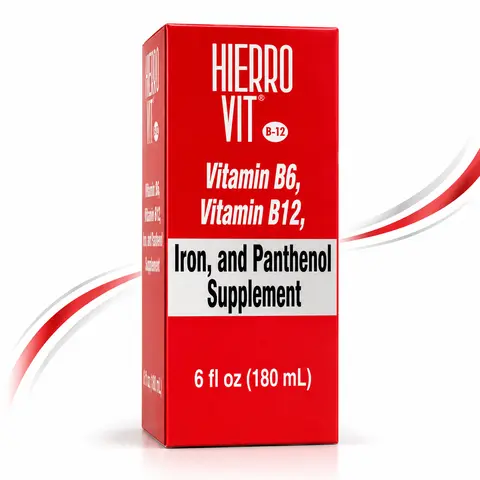 Iron with Vitamins B6 and B12 Reconstituted Tonic 180 mL, Oral Liquid Dietary Supplement, Single-Bottle Presentation, Convenient Liquid Format, Use as Directed on Label**