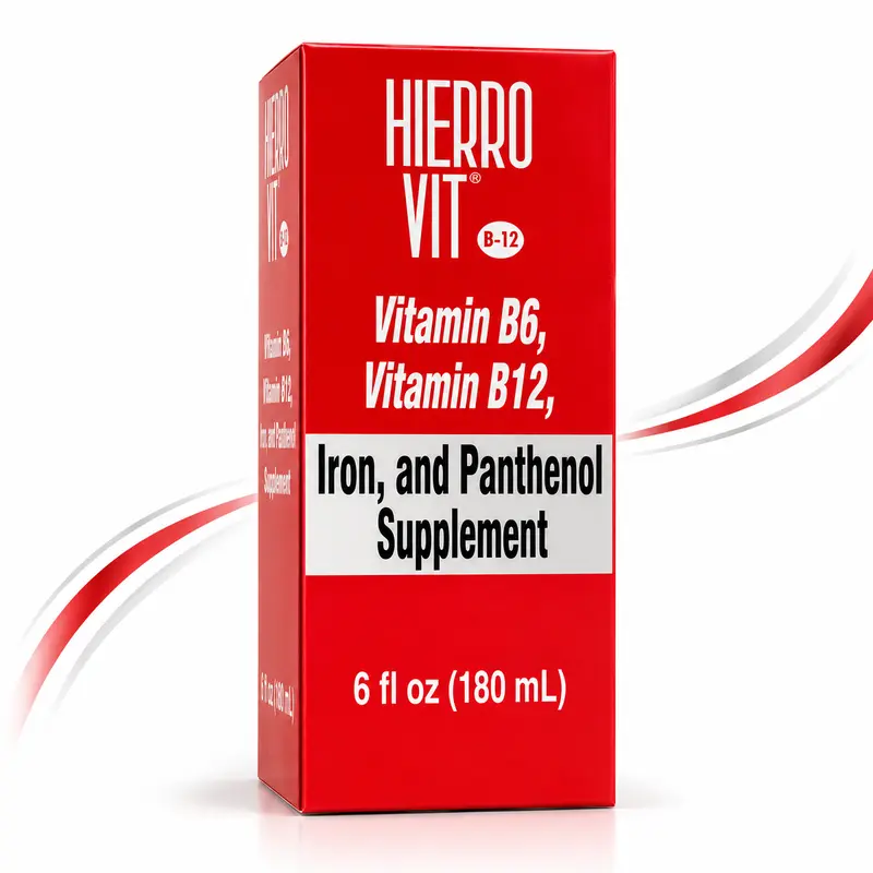 Iron with Vitamins B6 and B12 Reconstituted Tonic 180 mL, Oral Liquid Dietary Supplement, Single-Bottle Presentation, Convenient Liquid Format, Use as Directed on Label**