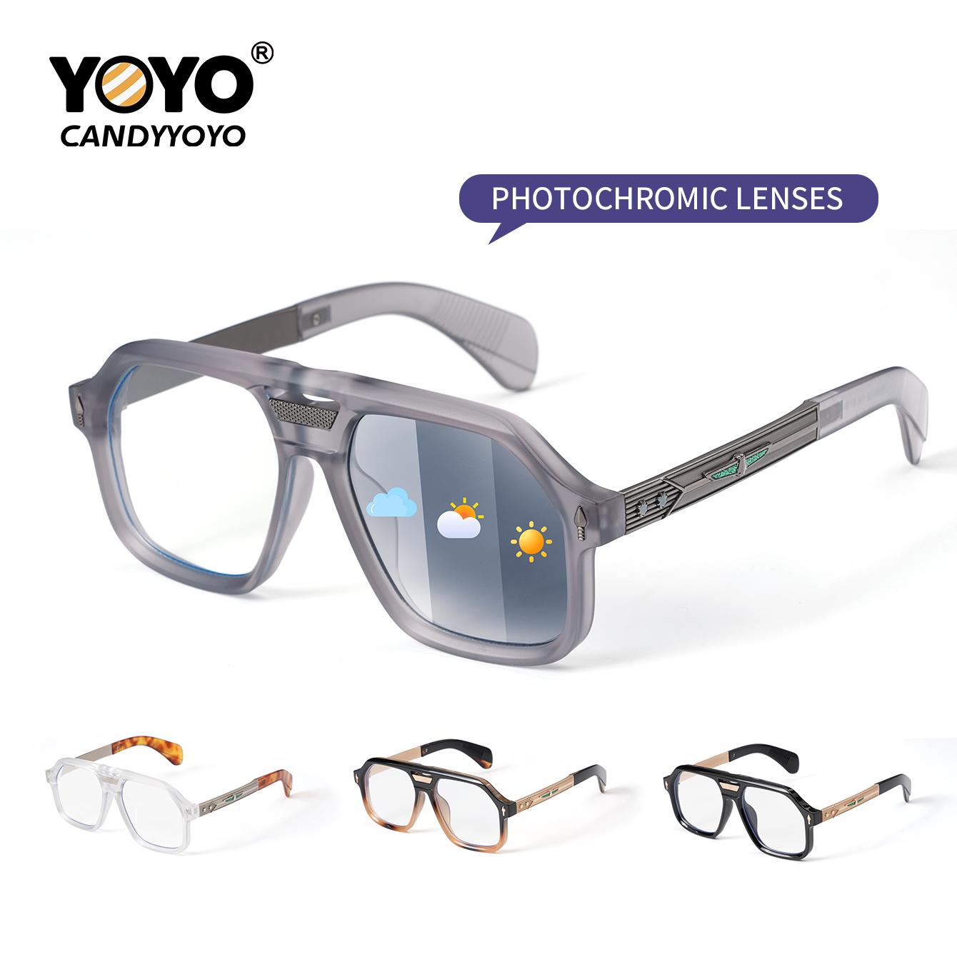 Original design, niche aviator-style auto-adjusting sunglasses with UV400 protection against ultraviolet radiation. High-end, premium sunglasses suitable for both men and women.