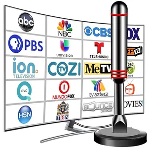 Smart TV Indoor Digital TV Antenna 2025 HD Antenna with Powerful Magnetic Base 360° Omnidirectional Long-Range Reception for HD Channels Easy Installation for Wireless TV Antenna