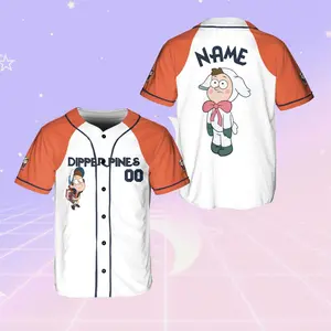 Gravity Falls Dipper Pines Jersey    Baseball Team Outfit  Gravity Falls Jersey Team Outfit  Personalized   Inspired Clothing