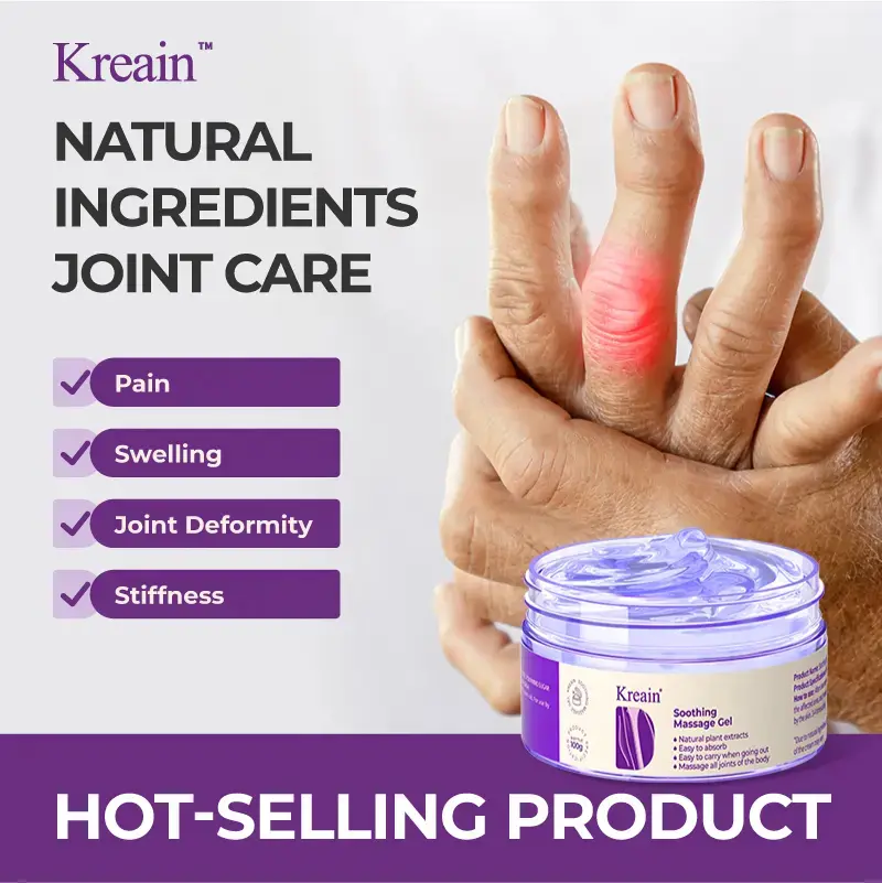 【Buy 1 Get 1 Free】 Kreain C Purple Joint Care Body Moisturizer - Soothing Cooling Gel, Unscented Lotion with Sodium Chondroitin Sulfate, Polyaminoglycoside Condensates, Mild High-Performance Sohochic Formula for All Skin, Summer Deals
