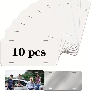 Custom License Plate 12 x 6 Personalized Aluminum Vanity Plate for US Vehicles Custom Name or Text Couple Pet Family Gift Car Truck SUV Decor 10 pcs