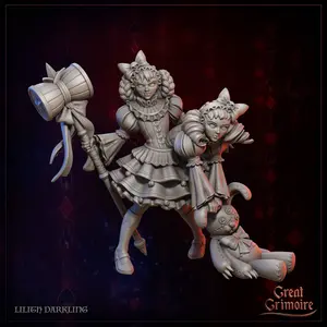 35mm Lilith Darkling the Twins Gypsy Tabletop D&D Fantasy Resin Printed