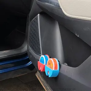 Popular Holiday Gift for Guys |     3D-Printed Universal Clip-On Black Organizer, Holder Visor, Durable Holder for Round Can & Nicotine Pouch, Quick Access & Lightweight Design |     Fits Vehicles, Fishing Kits, Office Stationery & Daily Use(FS)