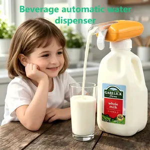 Automatic Drink Dispenser, suitable for various beverages such as milk, juice, and water. Hands-free, leak-proof, and contactless for enhanced hygiene. Ideal for home and party beverage stations.