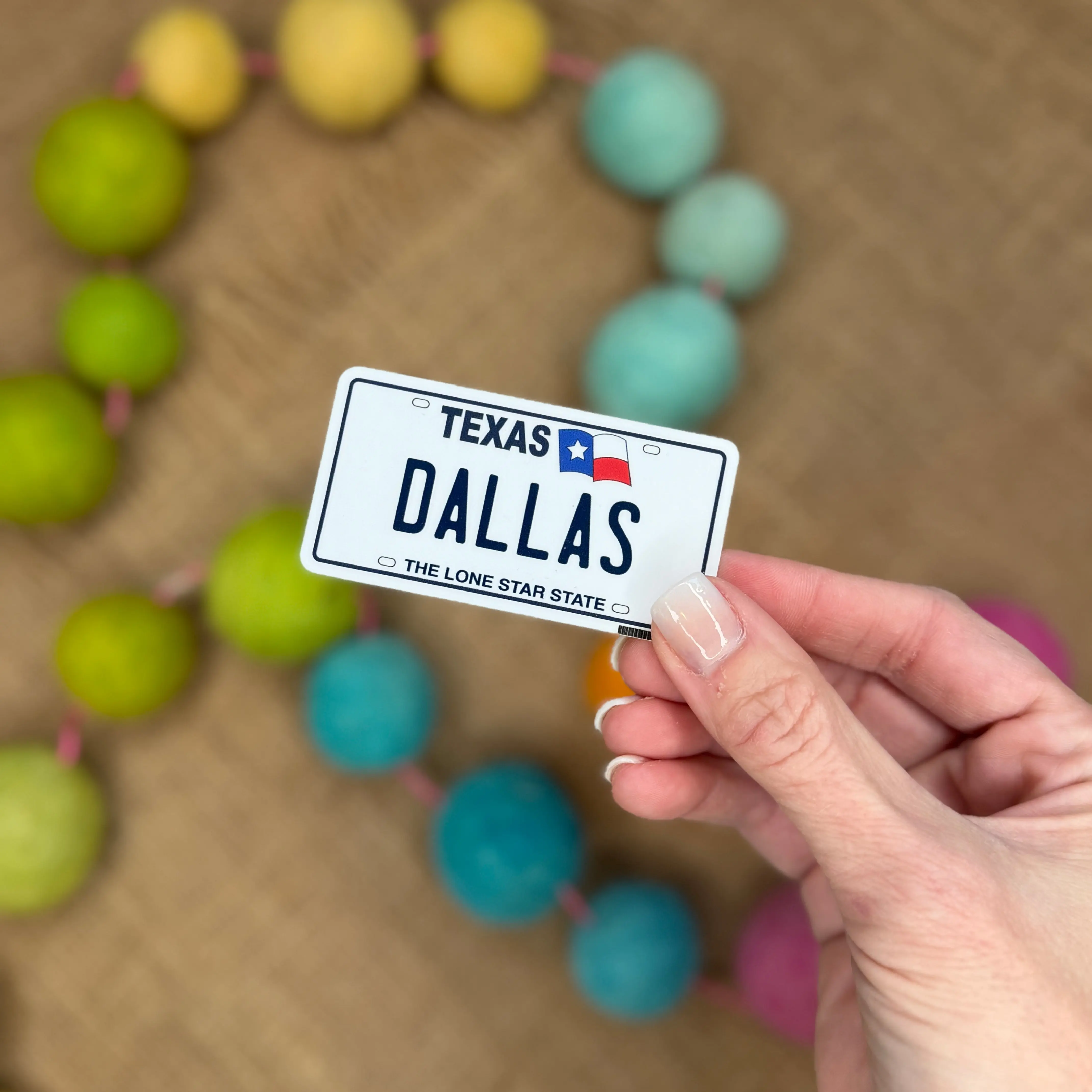 Dallas, TX License Plate Sticker