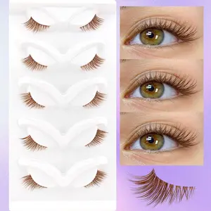 Transparent Half-False Eyelashes, Natural & Comfortable Design, Perfect for Various Occasions, Easy to Apply & Durable, Cosmetic False Lashes