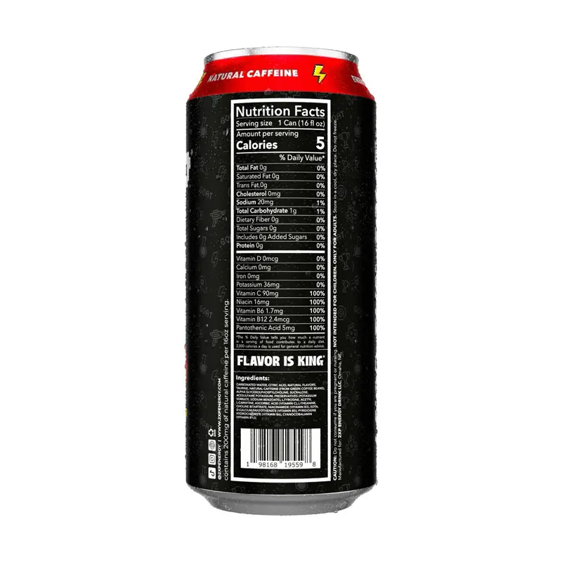 2xp Energy Drink | 4 Pack | Zero Sugar Carbonated Energy Drink