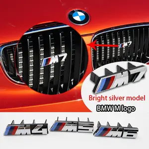 3D Badge Car Front Grille Emblem Replacement Parts, Compatible with Bmw M Series & Other Models, Exterior Decoration Accessories, Car Decals, Car Vehicle Decoration