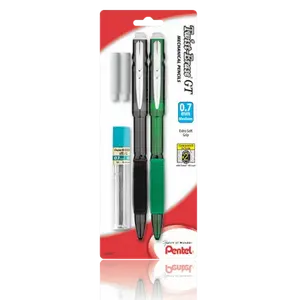 Twist-Erase® GT 0.7mm Mechanical Pencils - Boxed Erasable Fine-Tipped Pencils with Extra Soft Ribbed Grip, Durable Metal Clip, Colorful Design, Lead Refill, 2 Erasers for Flawless Erasing, Hassle-Free Writing