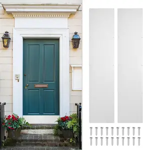 2 count Door Kick Plate, 8 x 30 Inches Anodized  Kick Plate Door Plate, 1.5mm (1/16 Inch) Thickness, for Exterior Front Door or  Door,