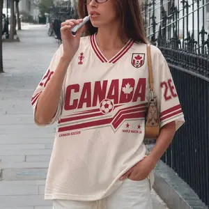 Custom Canada Soccer Jersey, Personalized Canada Football Jersey, Canada Game Day Shirt, Maple Leaf Soccer Fan Gift