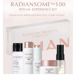 Radiance100 Ritual Skincare Kit with Active Cleanse Moisturizer & More for Radiant Skin Gift Set Travel Sizes in Elegant Box