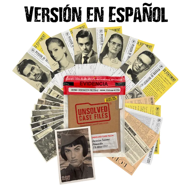 El juego de Casos de Asesinatos sin Resolver: ¿Quién asesinó a Veronica Falcone? ¿Puedes Resolver el crimen? Versión en Español | Unsolved Case Files