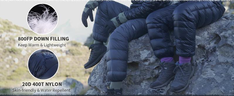 Naturehike Down Pants,Men's Women's Puffy Pants,Winter Warm Outdoor Men Women Ski Snow Pants,Camping Hiking Pants puffy pants snow pants