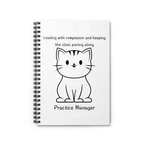 Veterinary Practice Manager Spiral Notebook|CVPM|Veterinary Manager|Vet Manager|Vet Manager Gift|Veterinary Medicine|Vet Med Manager Gift