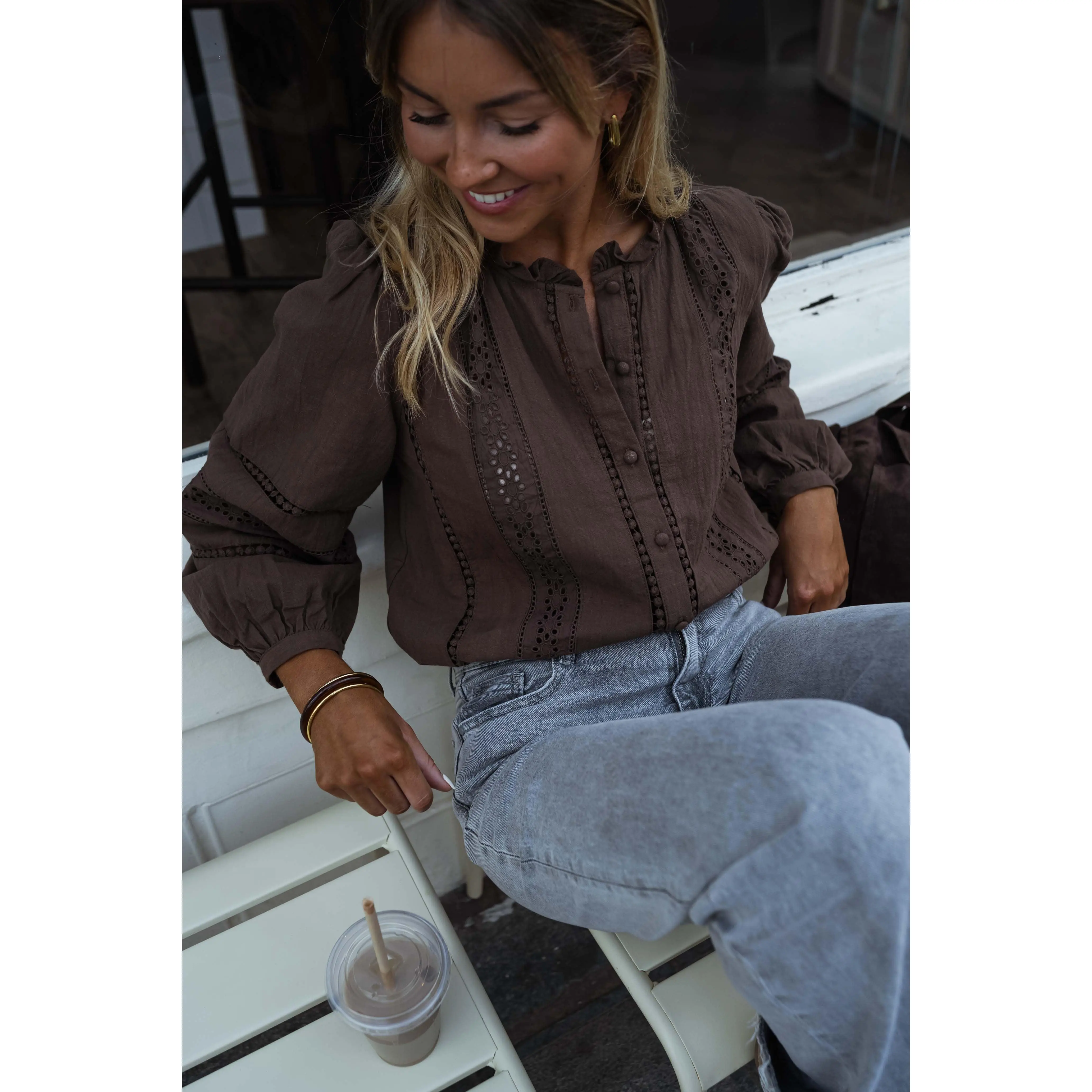 Chocolate Grain Blouse