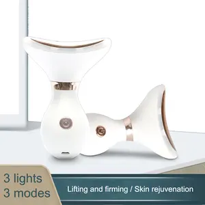 Neck massager, Christmas gift, birthday gift, daily gift for facial care, 3 color light, daily gift for family