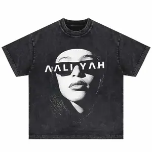 Aaliyah Portrait Oversized Streetwear Tee