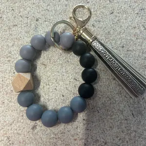 Silicone bead key fob