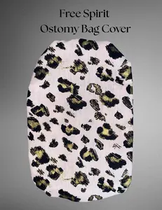 Free Spirit Boho Style Leopard Print Ostomy Bag Cover - Comfortable Fit & Individual Expression - Stylish & Functional Organizer for Ostomates