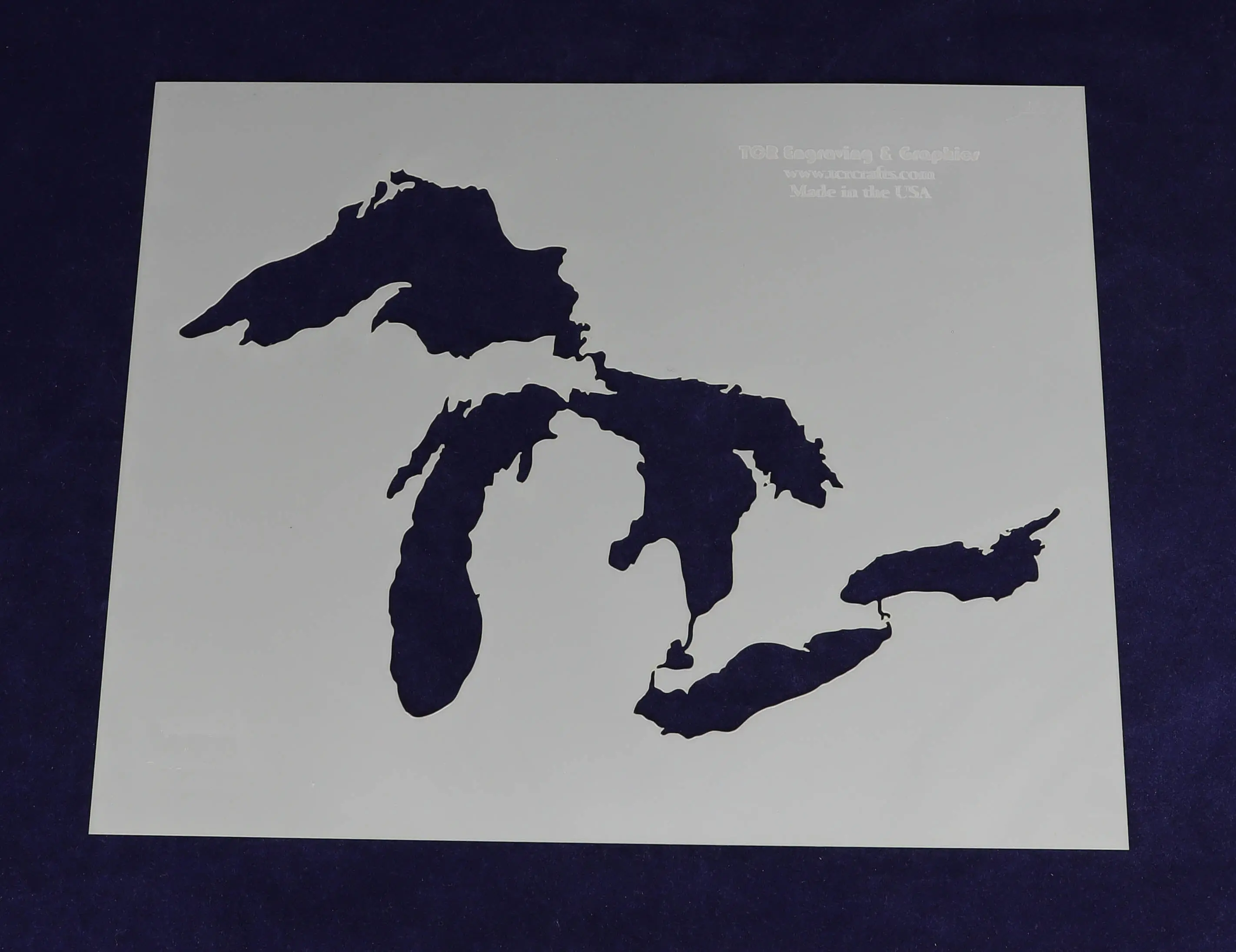 Great Lakes Stencil -Mylar 14 Mil 17 x 21.5 Inches