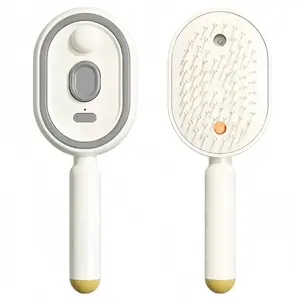 Electric Spray Air Cushion Massage Comb,Self-Cleaning Anti-Tangle Hair Brush, Anti-Static Volumizing Scalp Massage Brush for Dry Frizzy Hair Care, No Essential OilIncluded